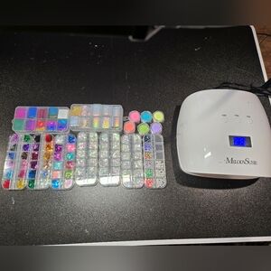 MelodySusie Nail Art Kit with UV Lamp And Nail Art.